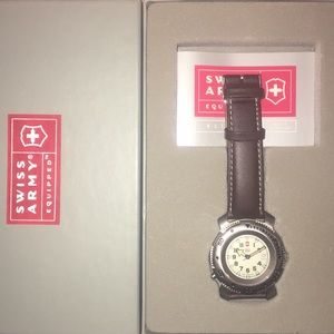 Swiss army watch leather band